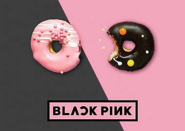Black Pink Donuts