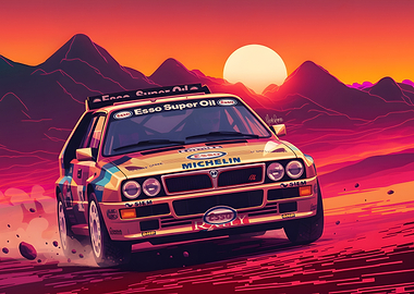 Lancia Delta Integrale Group A Artwork