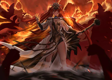 Fiery Queen Digital Art