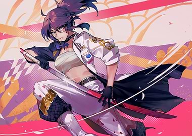 Girl with Sword and Glasses