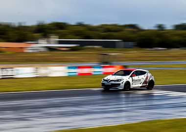 Renault Megane racing on track