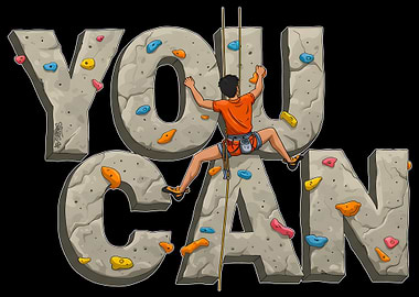 You Can Climbing Illustration