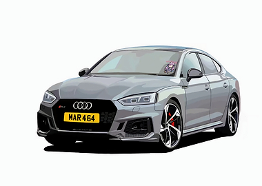 Gray RS5 Car