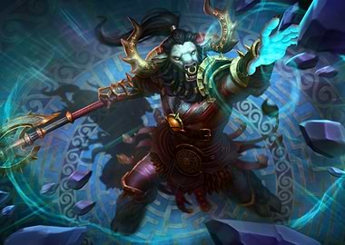 Minotaur Warrior Casting Magic