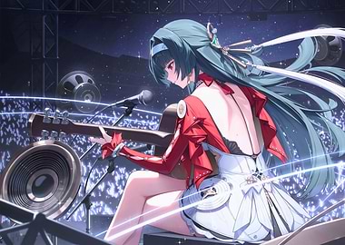 Girl Performing on Stage