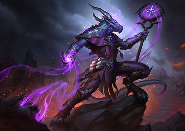 Dragon Warrior with Magic Staff