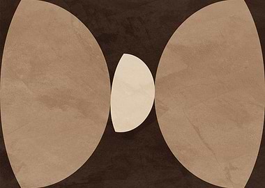 Abstract Geometric Shapes in Earth Tones