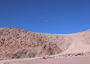 Geographies of Silence 12 - Moonrise Over the Scarlet Desert