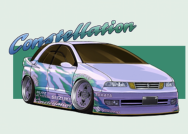 Custom Suzuki Car Illustration