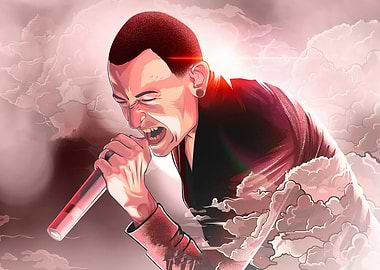 Chester Bennington singing