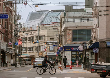 YG Entertainment Street Scene In Seoul, South Korea