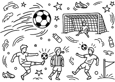 Soccer Doodle Art