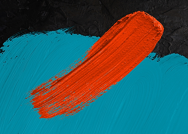 Abstract Paint Strokes on Textured Background