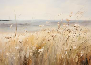 Coastal Meadow Painting