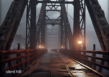 Silent Hill Bridge in the Rain