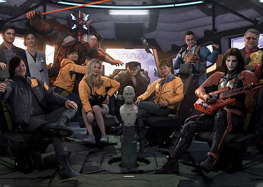 Death Stranding Cast Group Photo