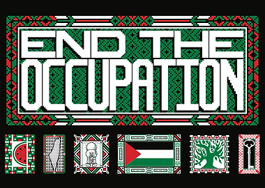 End the Occupation Pixel Art