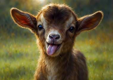 Silly Smile - Happy Baby Calf