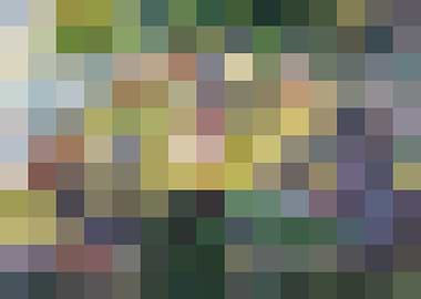 Pixel Art A Sunday Afternoon on the Island of La Grande Jatte