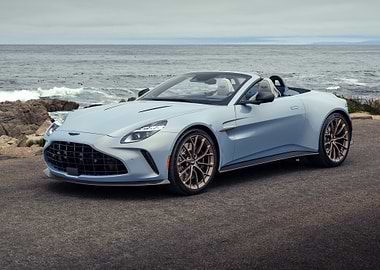aston martin dbr22 convertible by the sea