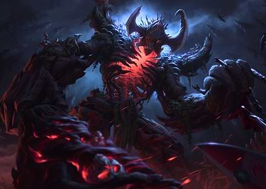 Fantasy Monster with Glowing Core