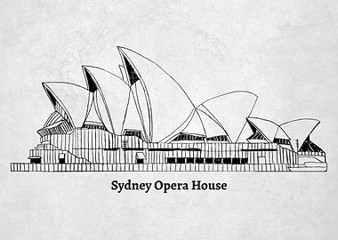 Sketch of Sydney Opera House