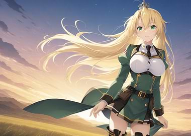 Anime Girl in Military Uniform