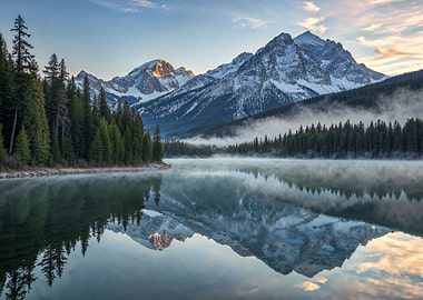 Mountain Lake Reflection