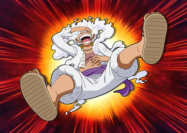 Luffy's Joyful Gear 5 Transformation