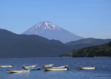 Mount Fuji and Lake Ashi