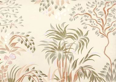 Watercolor Tropical Foliage