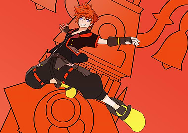 Kingdom Hearts Sora Action Pose