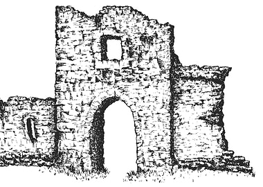 Ruined Stone Structure Illustration