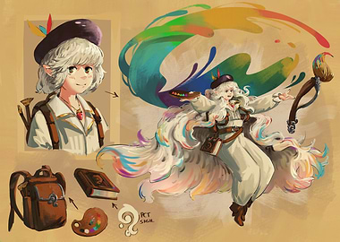 Fantasy Artist Character Design Illustration