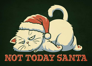 Not Today Santa - Grumpy Cat Christmas