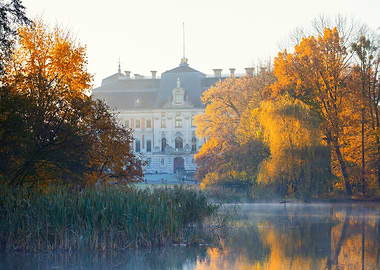 Autumnal Palace by the Lake, Pszczyna, Poland