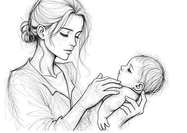 Mother and Baby Sketch