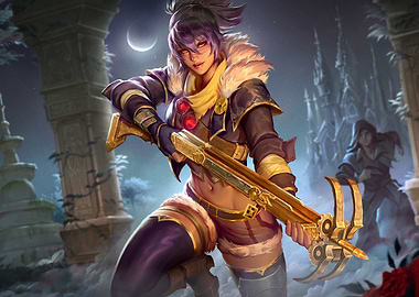 Female Warrior with Crossbow