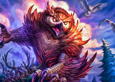 Monster Owl Fantasy Art