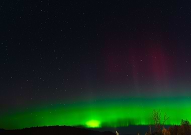 Aurora Borealis Night Sky