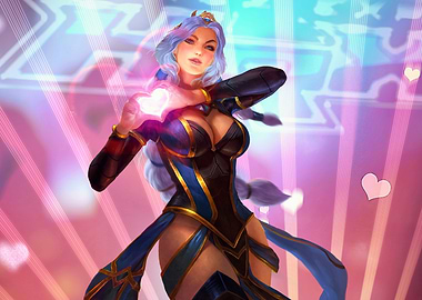 Fantasy Woman with Heart Light