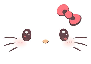 Hello Kitty Face Minimalist