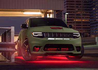 Neon Jeep Grand Cherokee Trackhawk