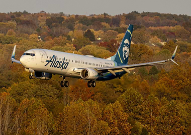 Alaska Airlines Golden Hour Arrival