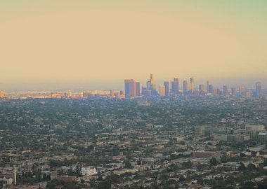 Los Angeles Skyline at Sunset