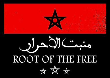 Moroccan Flag Root Of The Free