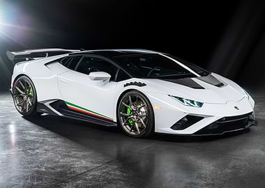 White Lamborghini Huracan Evo Super Trofeo Omologata