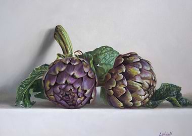 Artichokes Still Life Painting