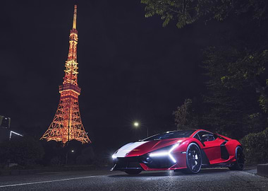 Lamborghini Revuelto Animae, Tokyo Tower