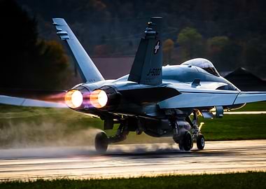 Swiss F/A-18C Taking Off